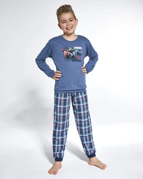 Pidžama zēnam ar garām biksēm Cornette 593/112 "NEED FOR SPEED"