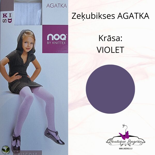 Viskozes zeķubikses meitenēm AGATKA, violet (92-152)