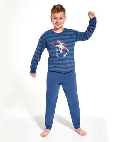 Pidžama zēnam ar garām biksēm Cornette 268/135 "Soccer" 