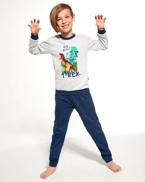 Pidžama zēnam ar garām biksēm Cornette 478/127 "T-Rex" 